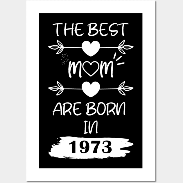 The Best Mom Are Born in 1973 Wall Art by Teropong Kota